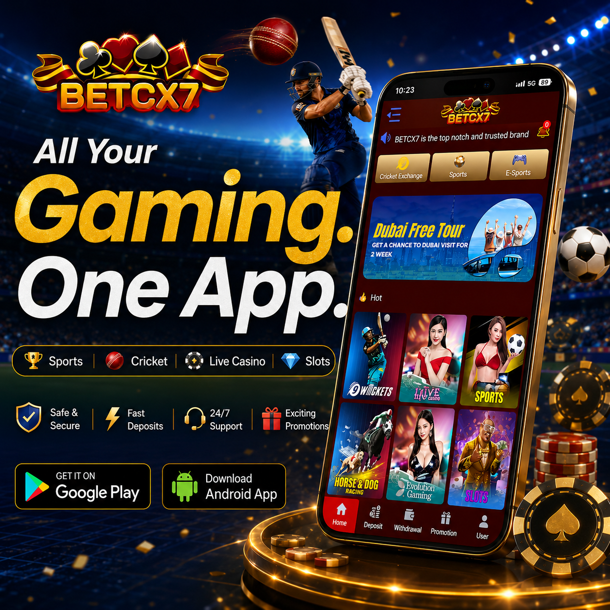 BetCX7 Pakistan app